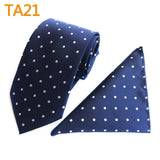 55 Style Silk Neck Ties & Pocket Square Hanky Suit Set - Tania's Online Closet, LLC