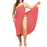 Women Sexy Beach V-Neck Sling Summer Cover Up Wrap  Dresses- Plus Size - Tania's Online Closet, LLC