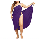 Women Sexy Beach V-Neck Sling Summer Cover Up Wrap  Dresses- Plus Size - Tania's Online Closet, LLC