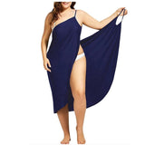 Women Sexy Beach V-Neck Sling Summer Cover Up Wrap  Dresses- Plus Size - Tania's Online Closet, LLC