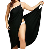 Women Sexy Beach V-Neck Sling Summer Cover Up Wrap  Dresses- Plus Size - Tania's Online Closet, LLC