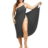 Women Sexy Beach V-Neck Sling Summer Cover Up Wrap  Dresses- Plus Size - Tania's Online Closet, LLC