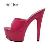 6 Color Woman Wedding Shoes Sandals-High-heeled 15cm Pumps - Tania's Online Closet, LLC