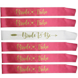 6pcs Wedding Engagement Bachelorette Party Sash - Tania's Online Closet, LLC