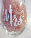 Mr & Mrs Wine glasses Sticker Newlyweds Engagement Wedding Gift Champagne glass - Tania's Online Closet, LLC