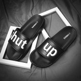 Men Beach Sandals Black White Flip Flops Men - Tania's Online Closet, LLC