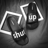 Men Beach Sandals Black White Flip Flops Men - Tania's Online Closet, LLC