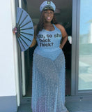 Plus size- Sheer Mesh Two Piece Set - Tania's Online Closet, LLC