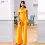 New Summer Orange 2 Two Pieces Sets- Spaghetti Strap Short Sleeve; Long Pants Women Fashion  Sets - Tania's Online Closet, LLC