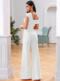 New Summer Orange 2 Two Pieces Sets- Spaghetti Strap Short Sleeve; Long Pants Women Fashion  Sets - Tania's Online Closet, LLC