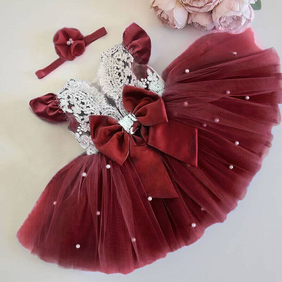 Baby Girl Dress Cute Bow Newborn Princess Dresses - Tania's Online Closet, LLC