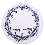 Baby Milestone Blanket Baby Photography Props Blanket Newborn 12 Monthly Photo Prop - Tania's Online Closet, LLC