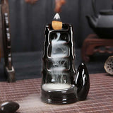 Backflow Incense Burner Waterfall Incense Cone Sticks Holder Home Decor - Tania's Online Closet, LLC