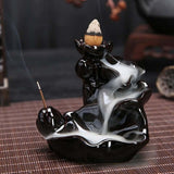 Backflow Incense Burner Waterfall Incense Cone Sticks Holder Home Decor - Tania's Online Closet, LLC