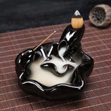 Backflow Incense Burner Waterfall Incense Cone Sticks Holder Home Decor - Tania's Online Closet, LLC