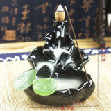 Backflow Incense Burner Waterfall Incense Cone Sticks Holder Home Decor - Tania's Online Closet, LLC