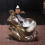 Backflow Incense Burner Waterfall Incense Cone Sticks Holder Home Decor - Tania's Online Closet, LLC