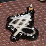 Backflow Incense Burner Waterfall Incense Cone Sticks Holder Home Decor - Tania's Online Closet, LLC