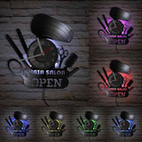 Barber Shop Oclock Decorative Wall Clocks Hairdresser -Modern Design For Barber Salon - Tania's Online Closet, LLC