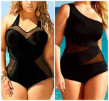 Bathing Suit Swimwear Swimsuit Plus Size Black One Piece Womens - Tania's Online Closet, LLC