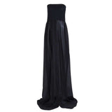 Black White Sexy Maternity Dresses for Photo Shoot Photography Strapless Maxi Dress - Tania's Online Closet, LLC