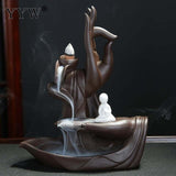 Buddha Hand Incense Burners Backflow Incense Burner Holder - Tania's Online Closet, LLC