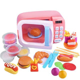 Children PretendSimulation Small Appliances Microwave Oven Tableware Kitchen Cooking Utensils Toys - Tania's Online Closet, LLC