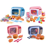 Children PretendSimulation Small Appliances Microwave Oven Tableware Kitchen Cooking Utensils Toys - Tania's Online Closet, LLC