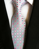 Classic 8cm Ties for Man 100% Silk Tie Luxury Tie for Men - Tania's Online Closet, LLC