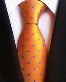 Classic 8cm Ties for Man 100% Silk Tie Luxury Tie for Men - Tania's Online Closet, LLC