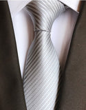 Classic 8cm Ties for Man 100% Silk Tie Luxury Tie for Men - Tania's Online Closet, LLC