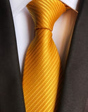 Classic 8cm Ties for Man 100% Silk Tie Luxury Tie for Men - Tania's Online Closet, LLC