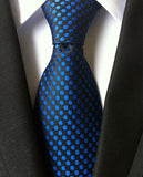 Classic 8cm Ties for Man 100% Silk Tie Luxury Tie for Men - Tania's Online Closet, LLC