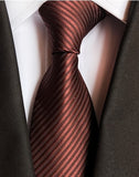 Classic 8cm Ties for Man 100% Silk Tie Luxury Tie for Men - Tania's Online Closet, LLC