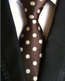 Classic 8cm Ties for Man 100% Silk Tie Luxury Tie for Men - Tania's Online Closet, LLC