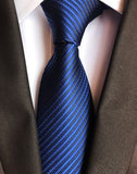 Classic 8cm Ties for Man 100% Silk Tie Luxury Tie for Men - Tania's Online Closet, LLC