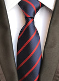 Classic 8cm Ties for Man 100% Silk Tie Luxury Tie for Men - Tania's Online Closet, LLC