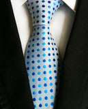 Classic 8cm Ties for Man 100% Silk Tie Luxury Tie for Men - Tania's Online Closet, LLC