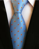 Classic 8cm Ties for Man 100% Silk Tie Luxury Tie for Men - Tania's Online Closet, LLC