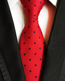 Classic 8cm Ties for Man 100% Silk Tie Luxury Tie for Men - Tania's Online Closet, LLC