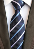 Classic 8cm Ties for Man 100% Silk Tie Luxury Tie for Men - Tania's Online Closet, LLC