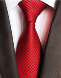 Classic 8cm Ties for Man 100% Silk Tie Luxury Tie for Men - Tania's Online Closet, LLC