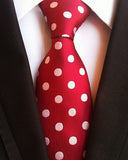 Classic 8cm Ties for Man 100% Silk Tie Luxury Tie for Men - Tania's Online Closet, LLC