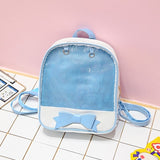 Clear Transparent Backpacks Bow-knot Bags School Bags - Tania's Online Closet, LLC