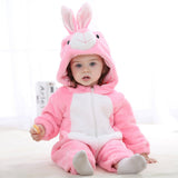 Cute Cartoon Flannel Baby Rompers - Tania's Online Closet, LLC