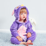 Cute Cartoon Flannel Baby Rompers - Tania's Online Closet, LLC