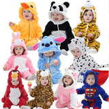 Cute Cartoon Flannel Baby Rompers - Tania's Online Closet, LLC