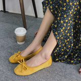 Square Toe Solid Women Shoes Flat Heel Candy Color Casual Soft Flats-Spring Summer Loafer - Tania's Online Closet, LLC