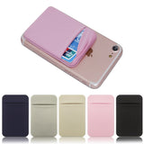 Elastic Stretch Mobile Phone Credit ID Card Holder Stick On 3M Adhesive Pocket Purse Pouch - Tania's Online Closet, LLC