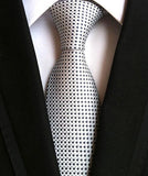 Fashion Neckties Classic Men's Ties Jacquard Woven 100% Silk Men Neck Ties - Tania's Online Closet, LLC